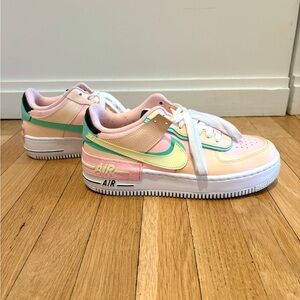 Nike Women's Air Force 1 Shadow Sneakers in Pastel Size 9.5